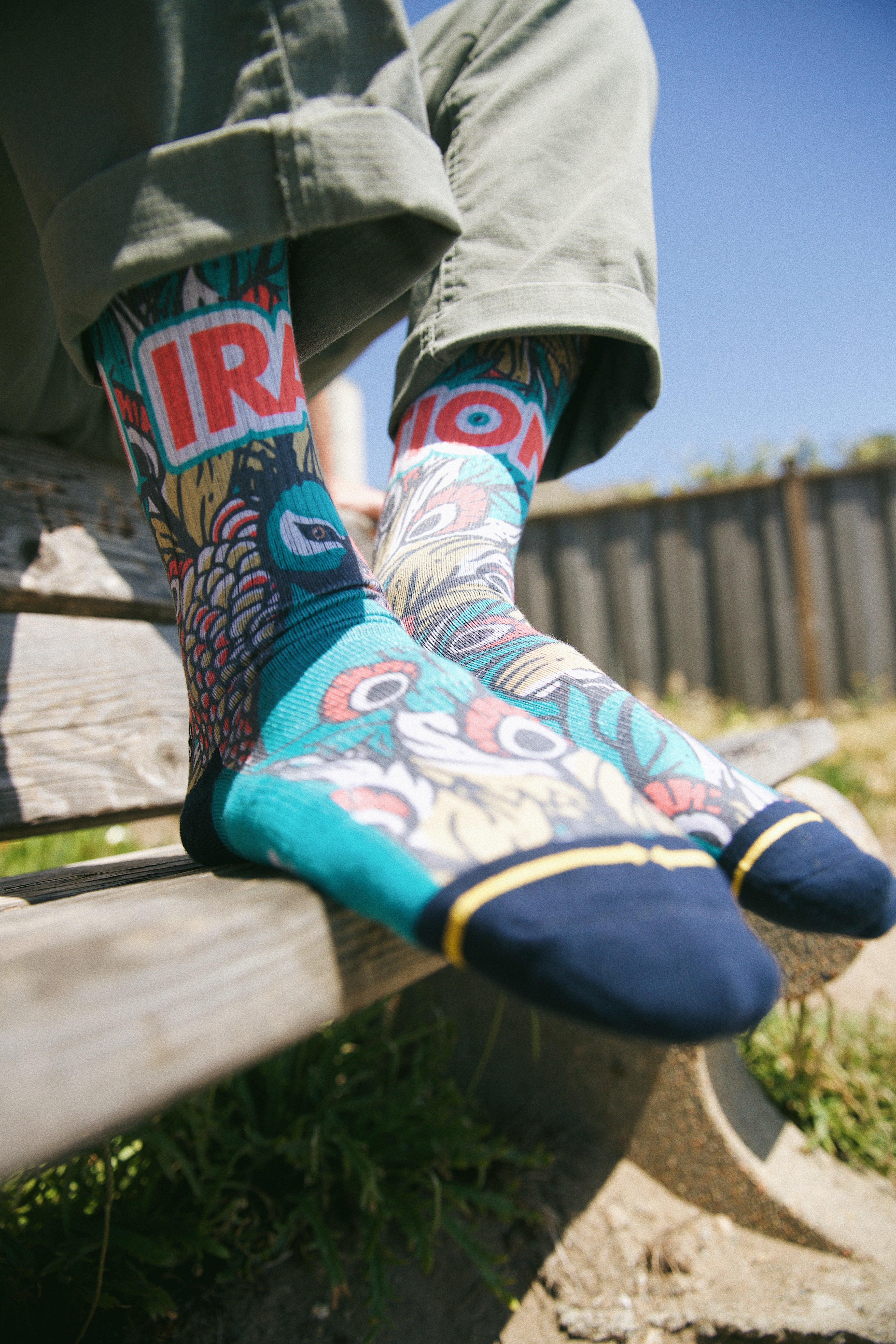 Iration x Merge Socks - Peacock
