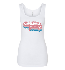 Women’s California Dreams Tank Top (White)