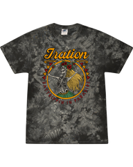 Grateful Hula Tee (Black Tie Dye)