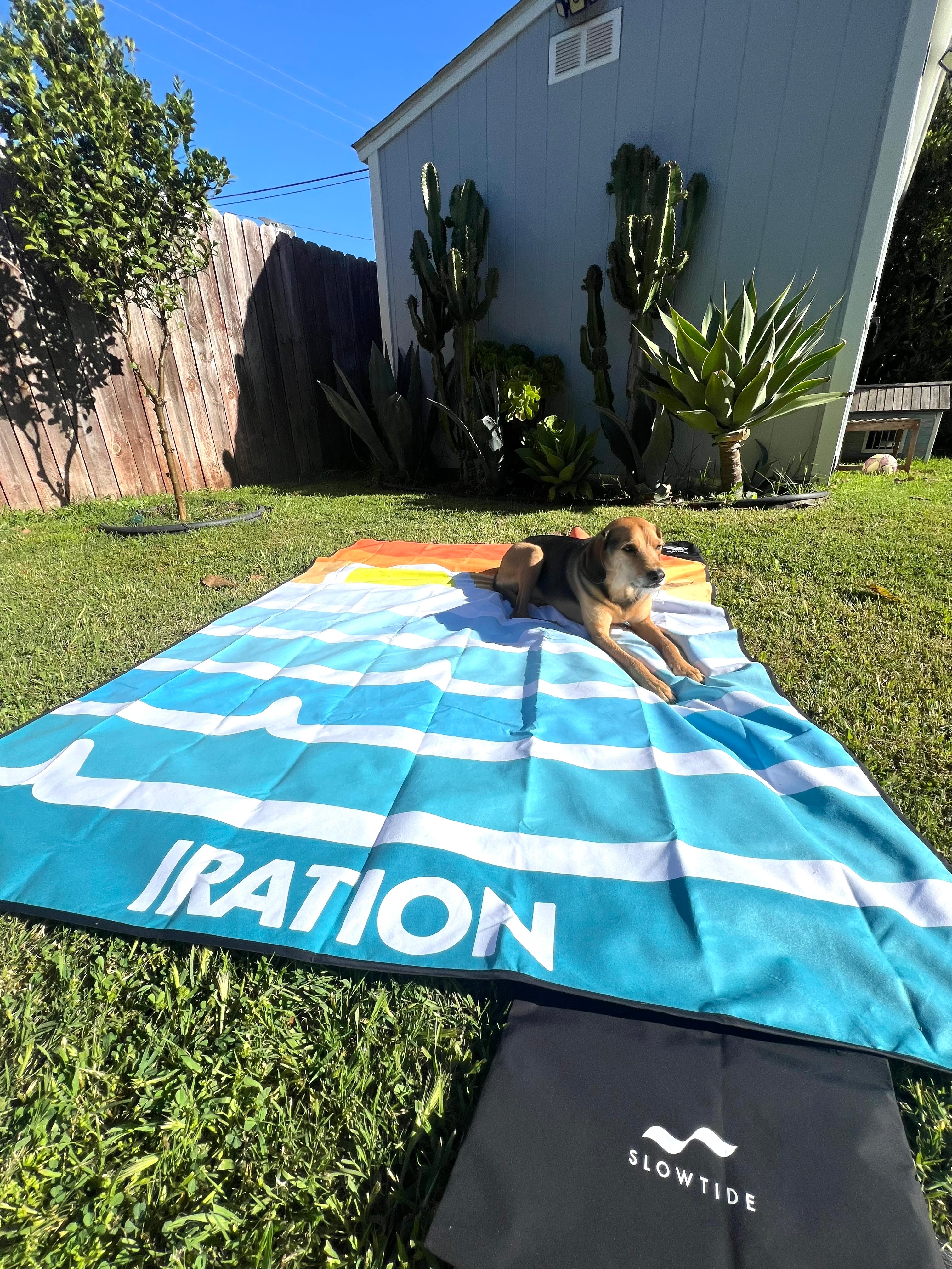 IRATION x Slowtide Patina Swell Quick-Dry Picnic Blanket
