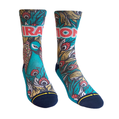 Iration x Merge Socks - Peacock