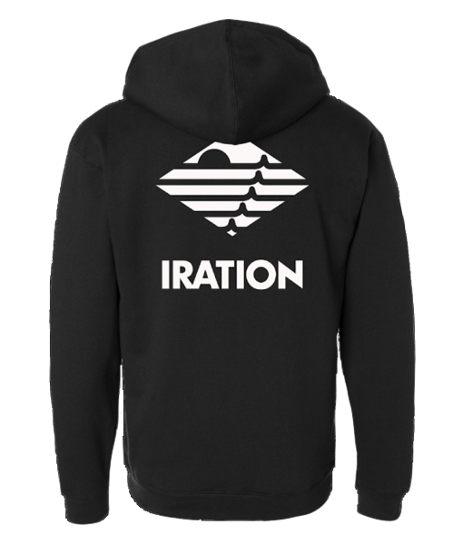Logo Sherpa Zip Hoodie (Black)