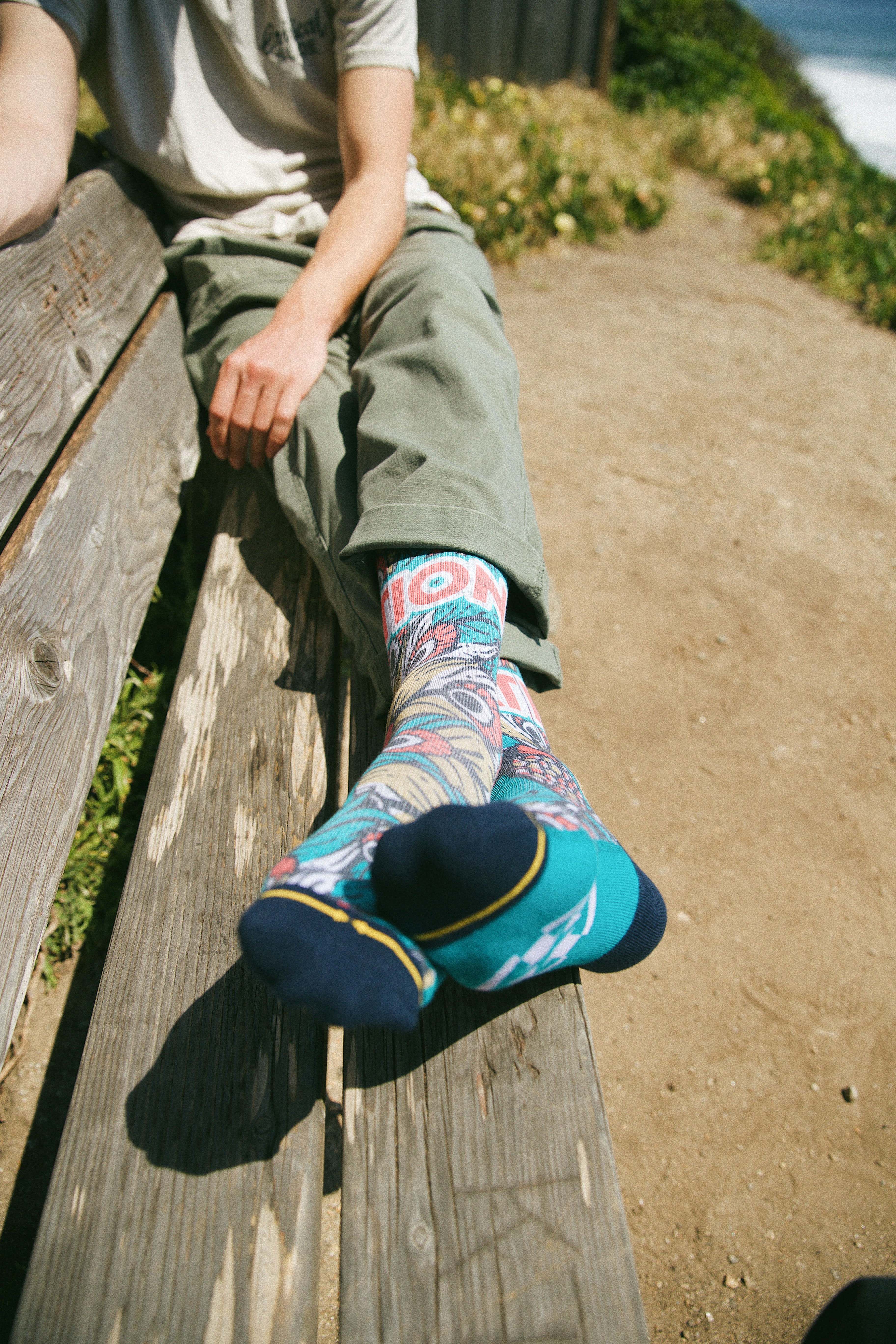 Iration x Merge Socks - Peacock