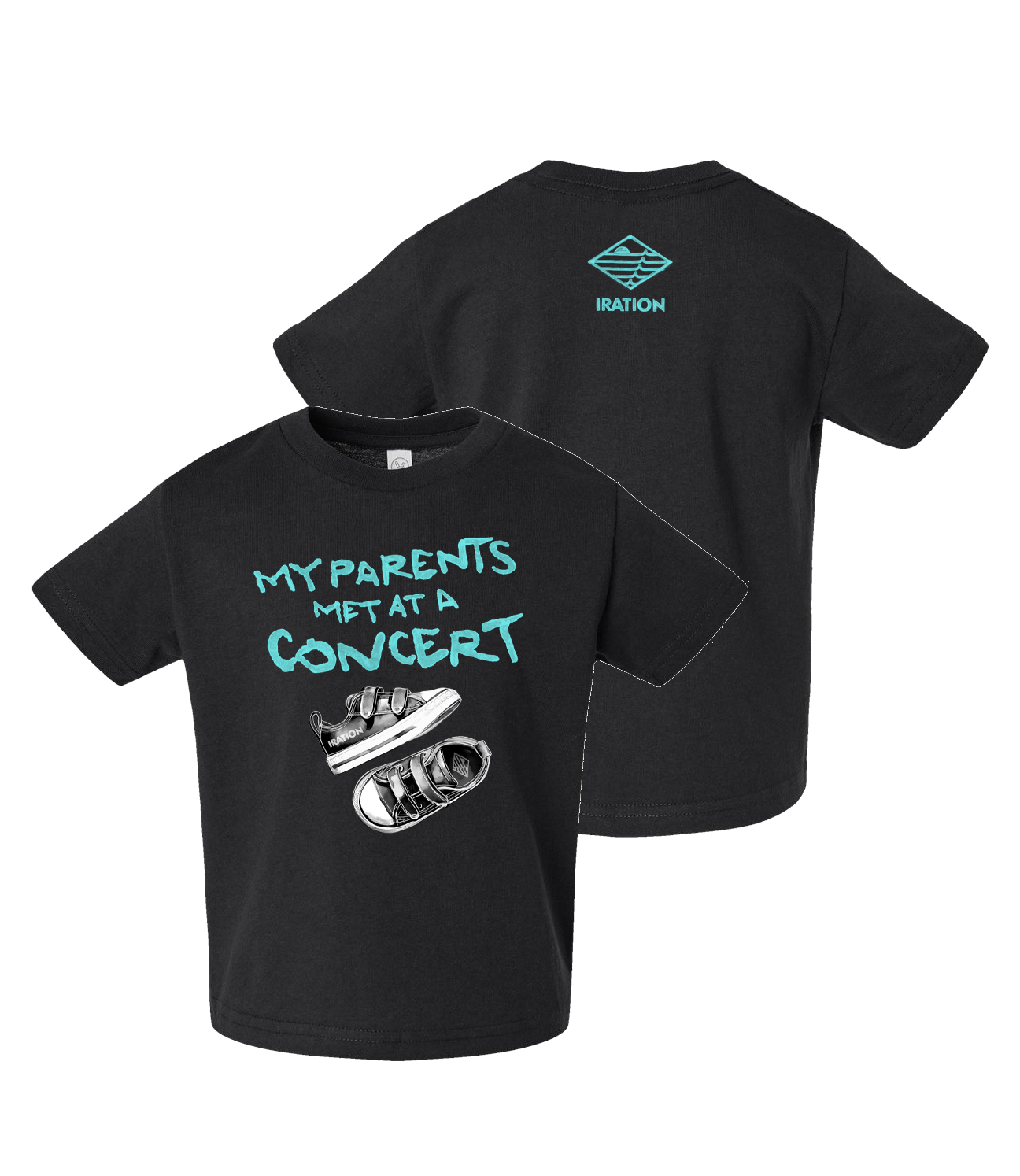 Youth/Toddler My Parents Met At A Concert Tee (Black)