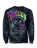 Teen Spirit Fleece Crewneck (Black Tie Dye)