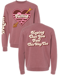 Falling V-Day Crewneck