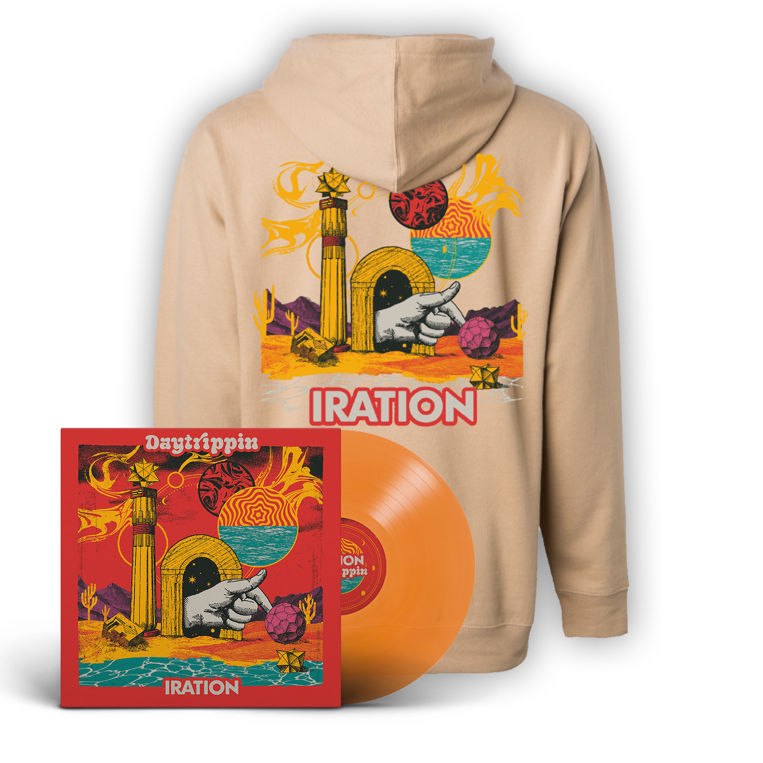 Daytrippin Limited Edition Orange Vinyl + Hoodie + Decal + Digital Dow –  Iration