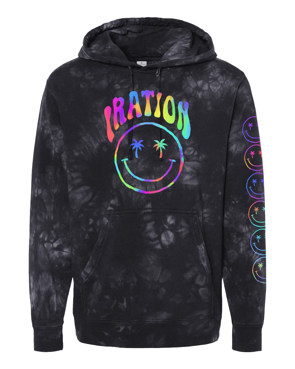 Teen Spirit Pullover Hoodie (Black Tie Dye) [ONLY XL AVAILABLE]