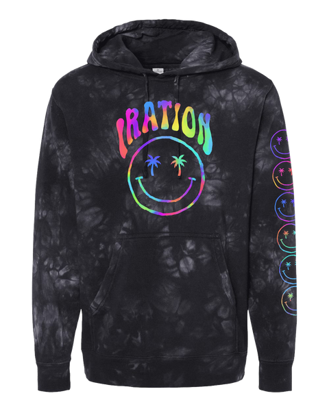 Teen Spirit Pullover Hoodie (Black Tie Dye)
