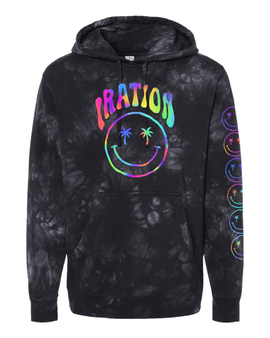 Teen Spirit Pullover Hoodie (Black Tie Dye)