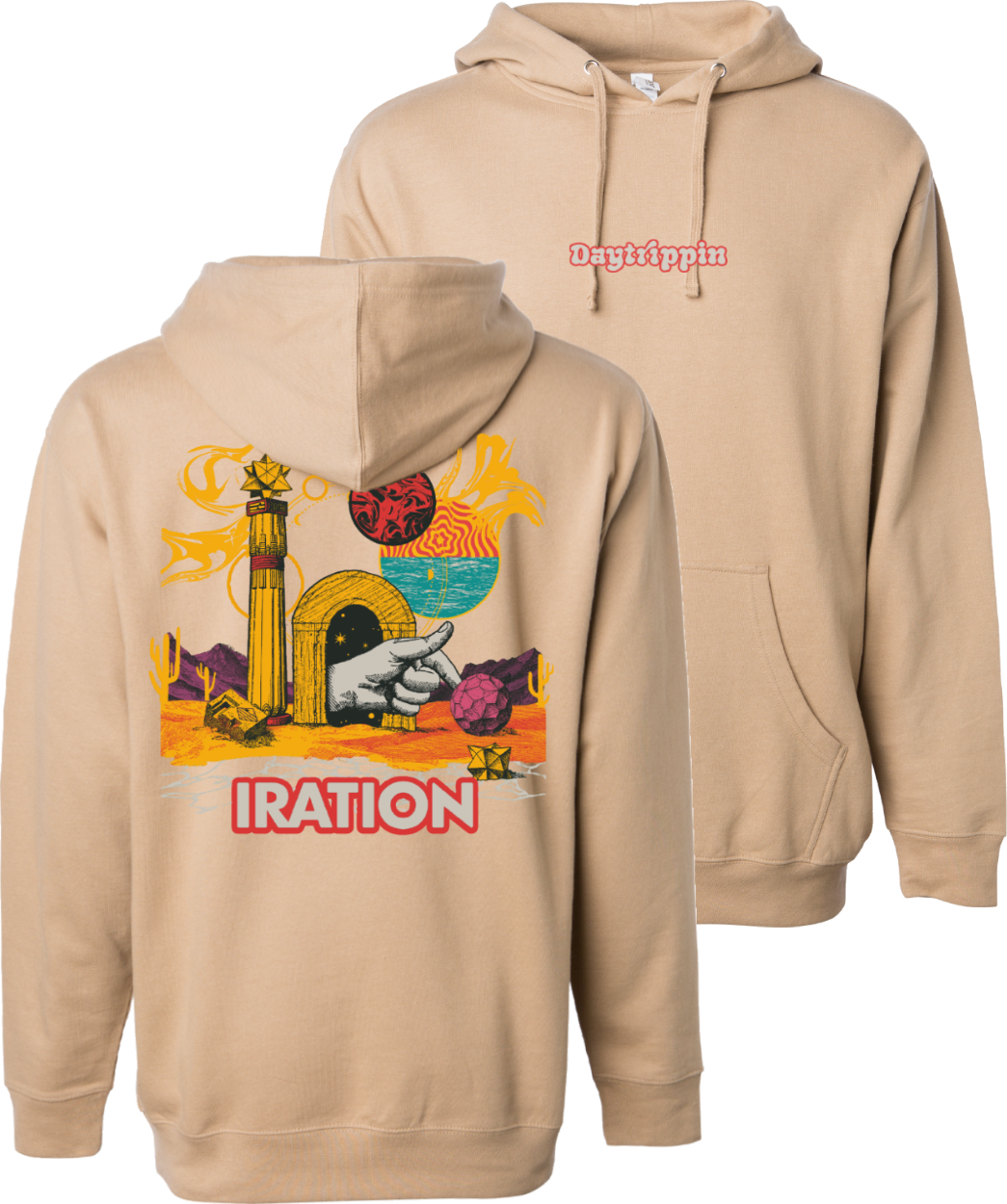 Daytrippin Pullover Hoodie (Tan)