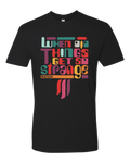 Strange Tee [Colored Text] (Black)