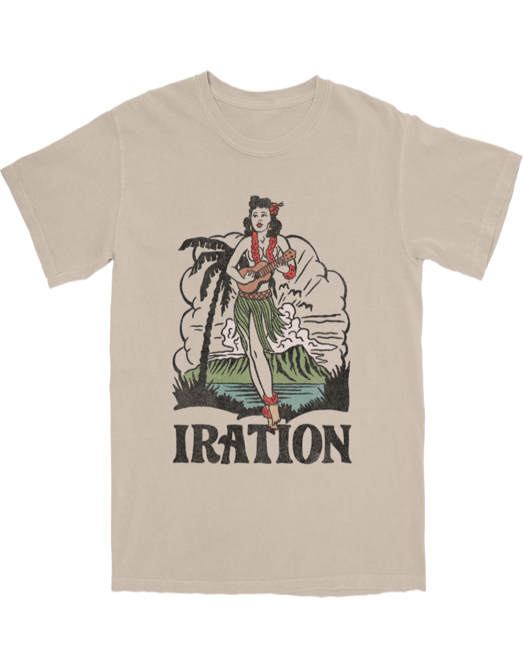 Hula Girl Tee (Off-White)