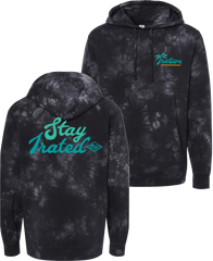 Stay Irated Tie Dye Hoodie (Black & Grey)