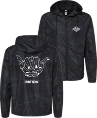 Broken Boards Shaka Windbreaker (Black Camo)