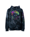 Youth Teen Spirit Tie Dye Hoodie (Blue & Grey)