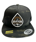 Black Camo Drop Patch Snapback