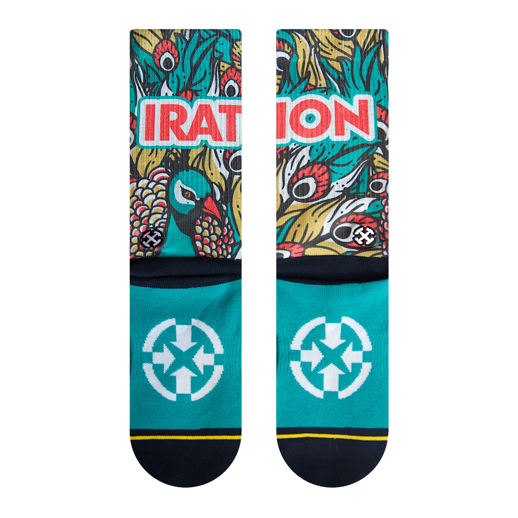 Iration x Merge Socks - Peacock