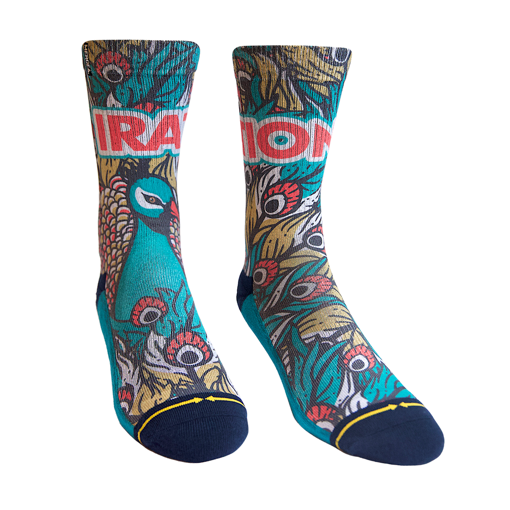 Iration x Merge Socks - Peacock