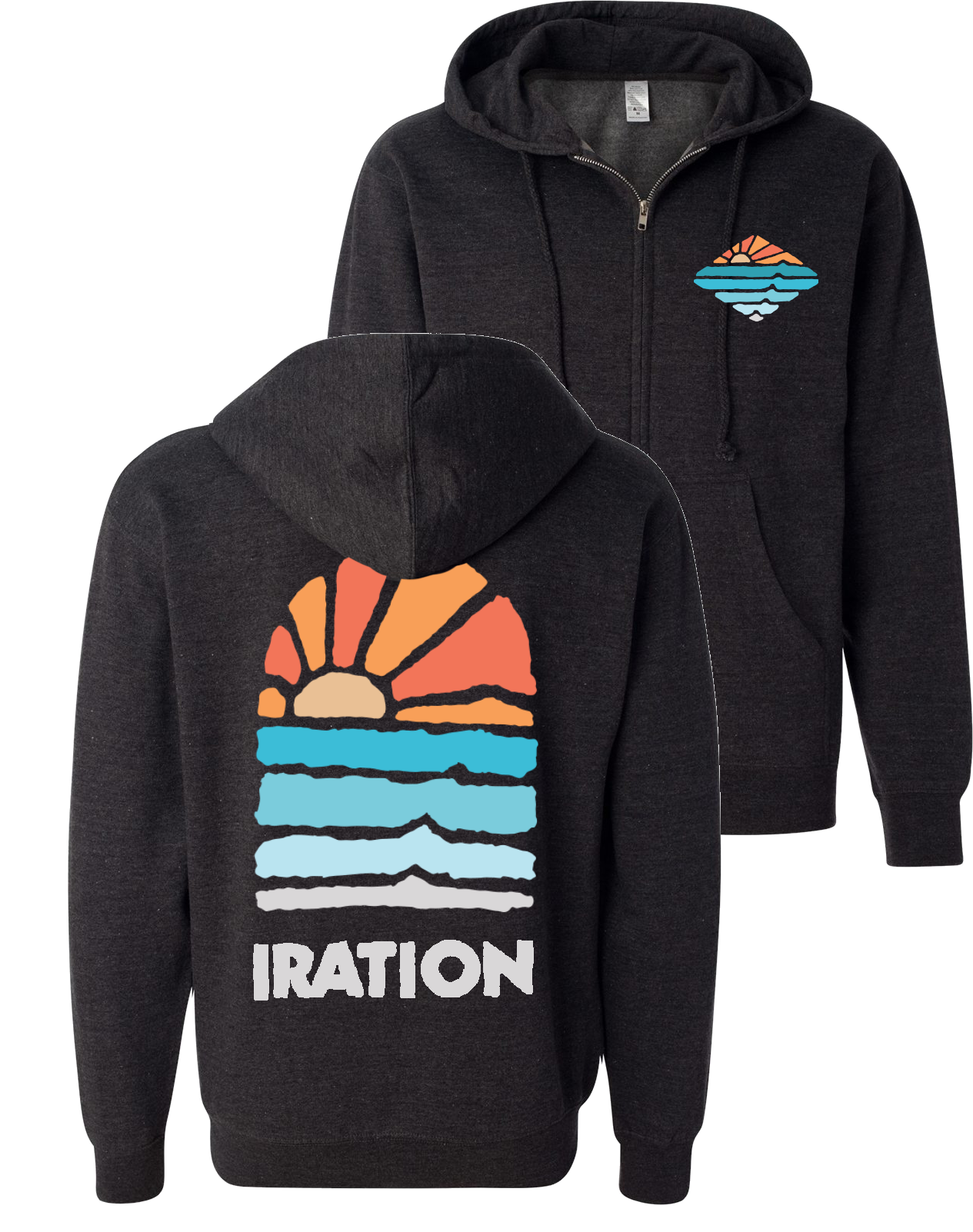 Missionary Zip Hoodie (Heather Charcoal)