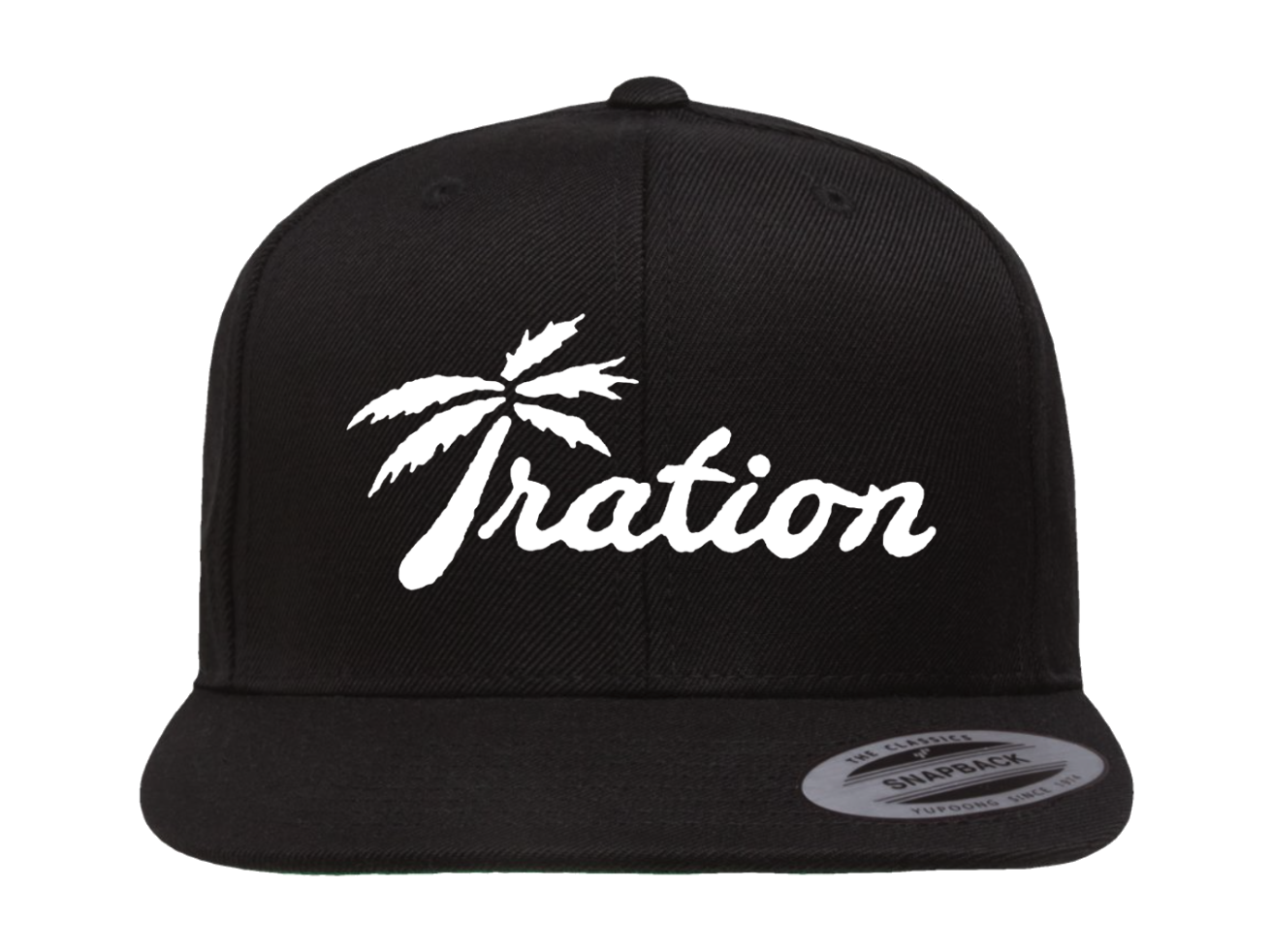 Palm Logo Embroidered Snapback (Black)