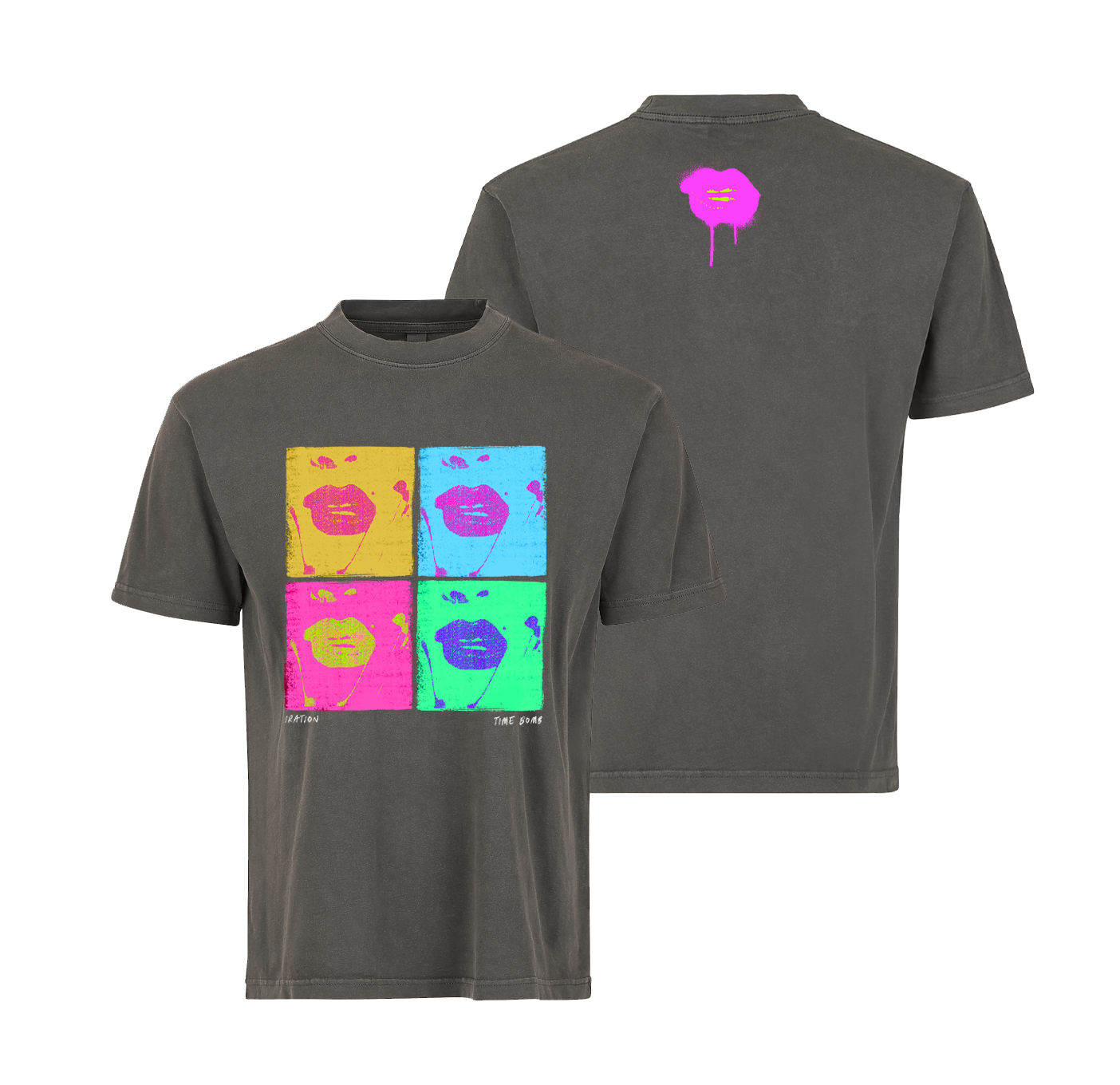 Women's Timebomb Pop Oversized Tee (Vintage Black)