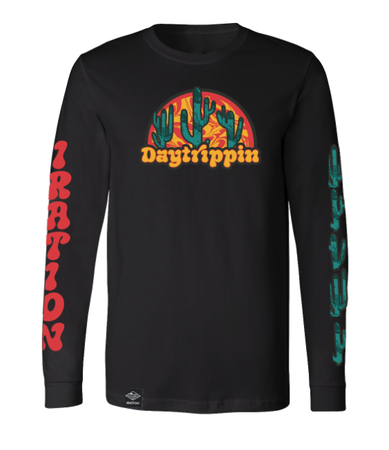 Daytrippin Long Sleeve (Black) [ONLY MEDIUM & 3XL AVAILABLE]