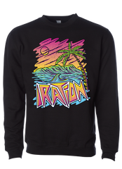 Neon Ocean Crewneck (Black)