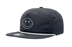 Smile Premium Lightweight Snapback (Navy w/ White Emb)