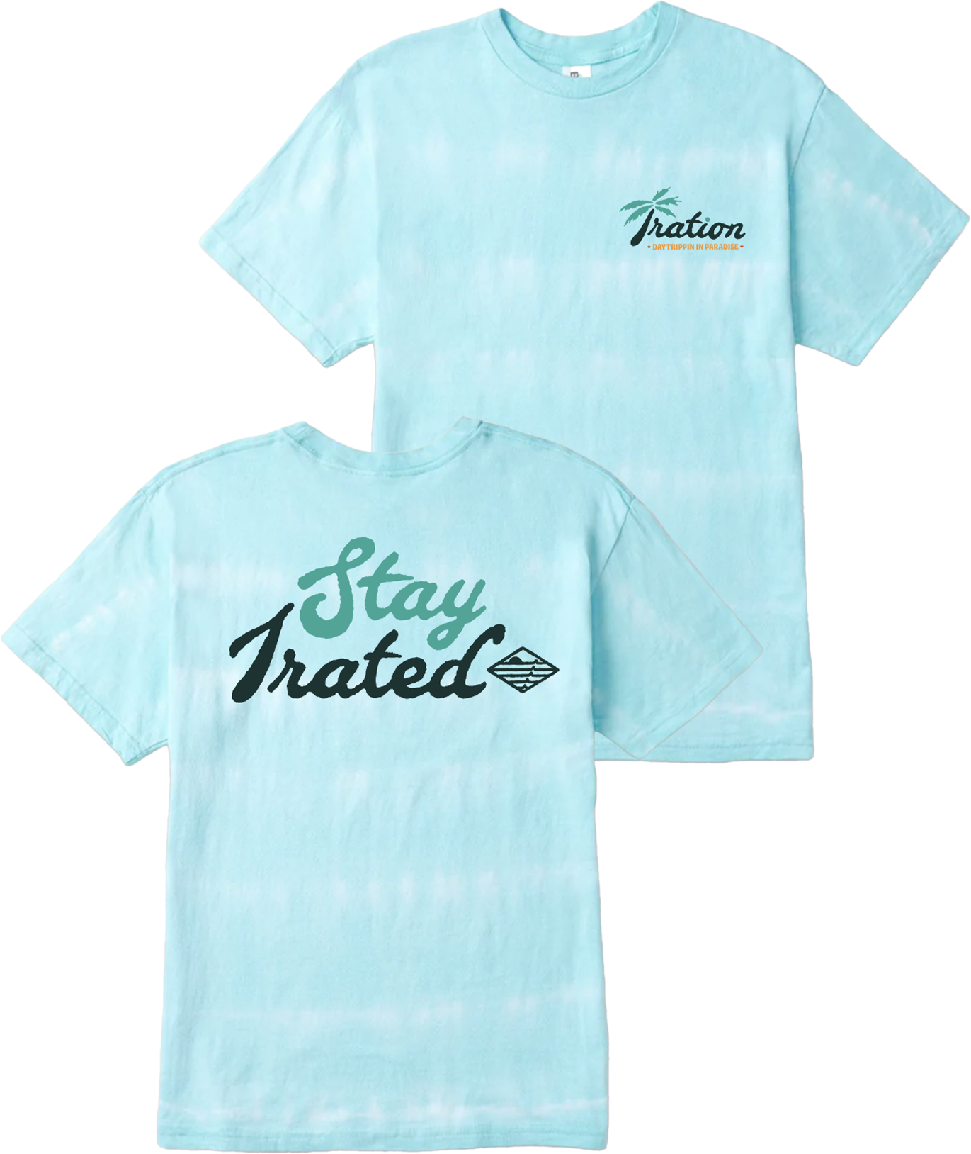 Stay Irated Dyed Tee (Blue/White)