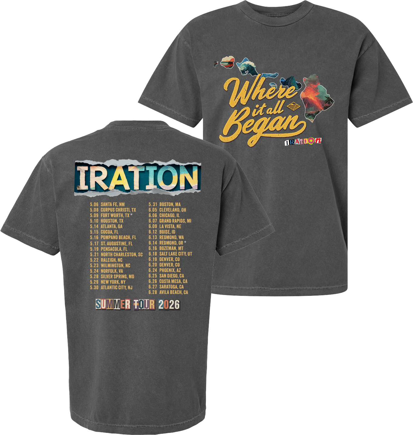 Where It All Began Tour Tee (Vintage Black)