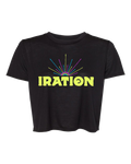 Women's Sunrise Crop Tee (Black)