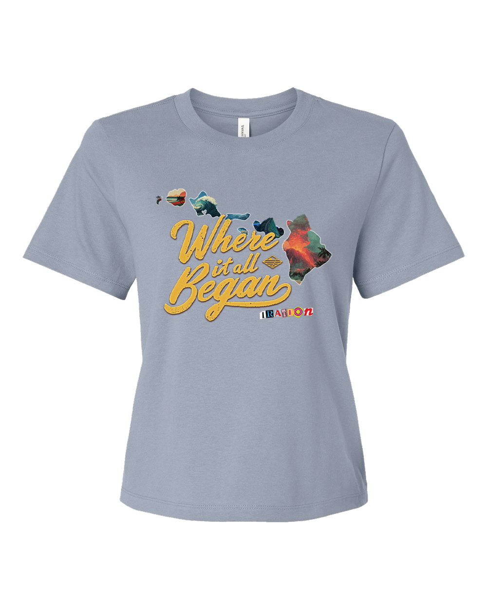 Women's Where It All Began Islands Tee (Vintage Blue)