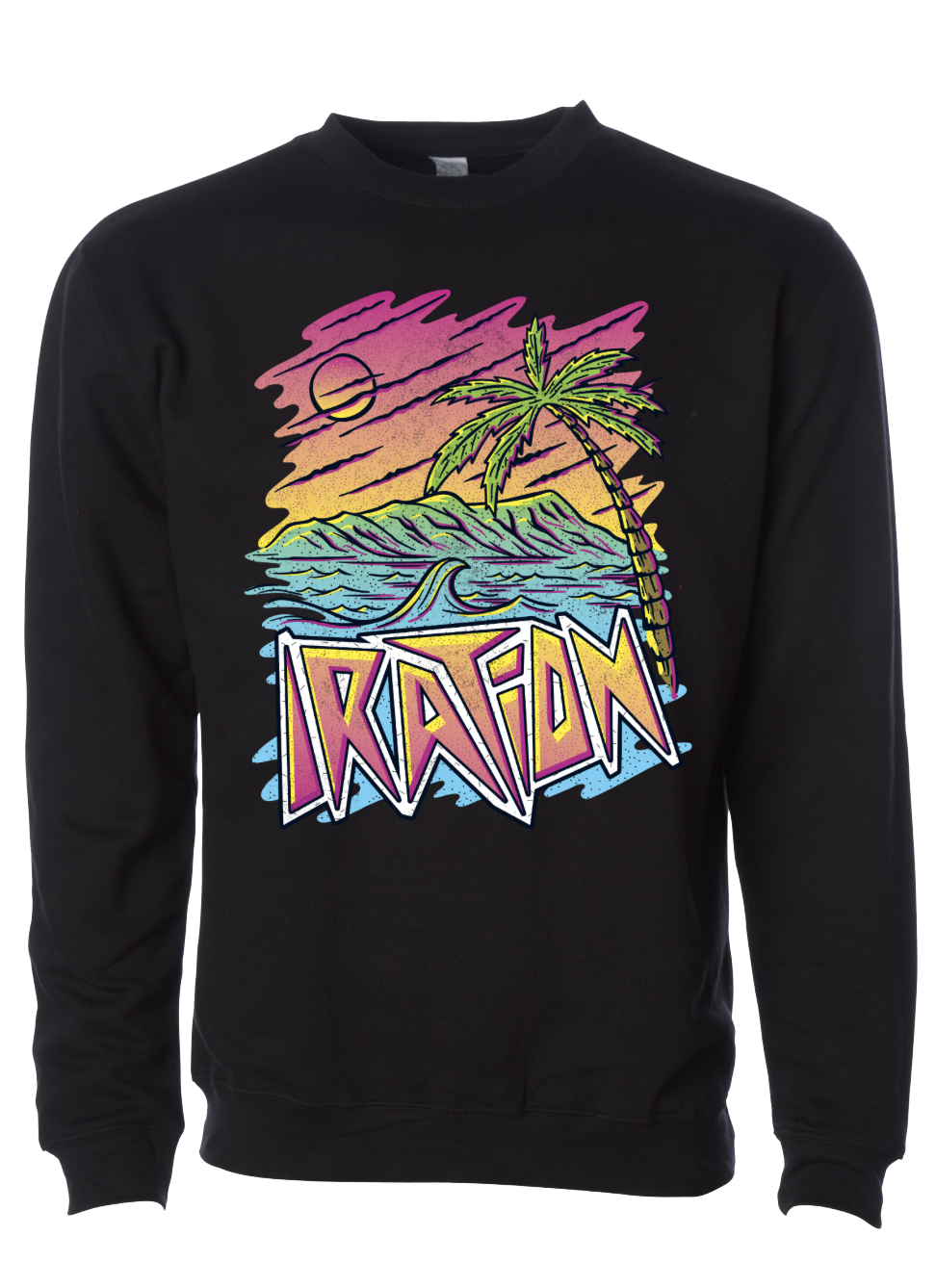 Neon Ocean Crewneck (Black)