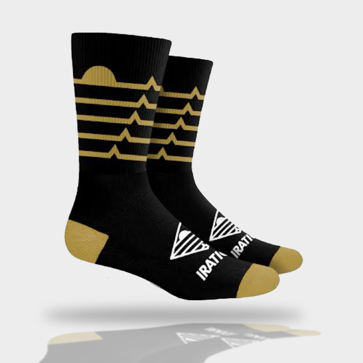 Iration Logo Socks (Black &Gold)