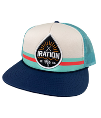 Striped Drop Trucker - Aqua