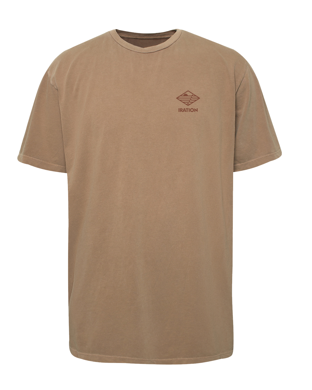 Embroidered Logo Tee - Camel