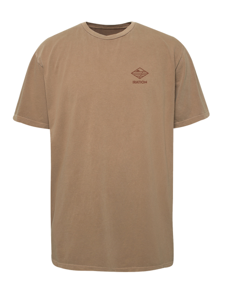 Embroidered Logo Tee - Camel