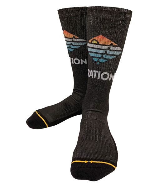 Iration x Merge Socks - Black