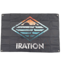 Iration Distressed Diamond Logo Flag