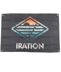 Iration Distressed Diamond Logo Flag