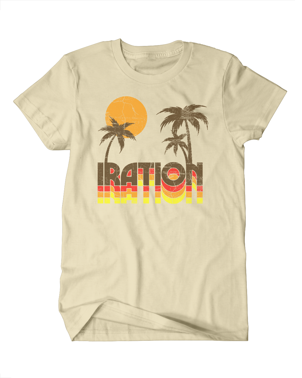 Retro Palm Tee (Cream)