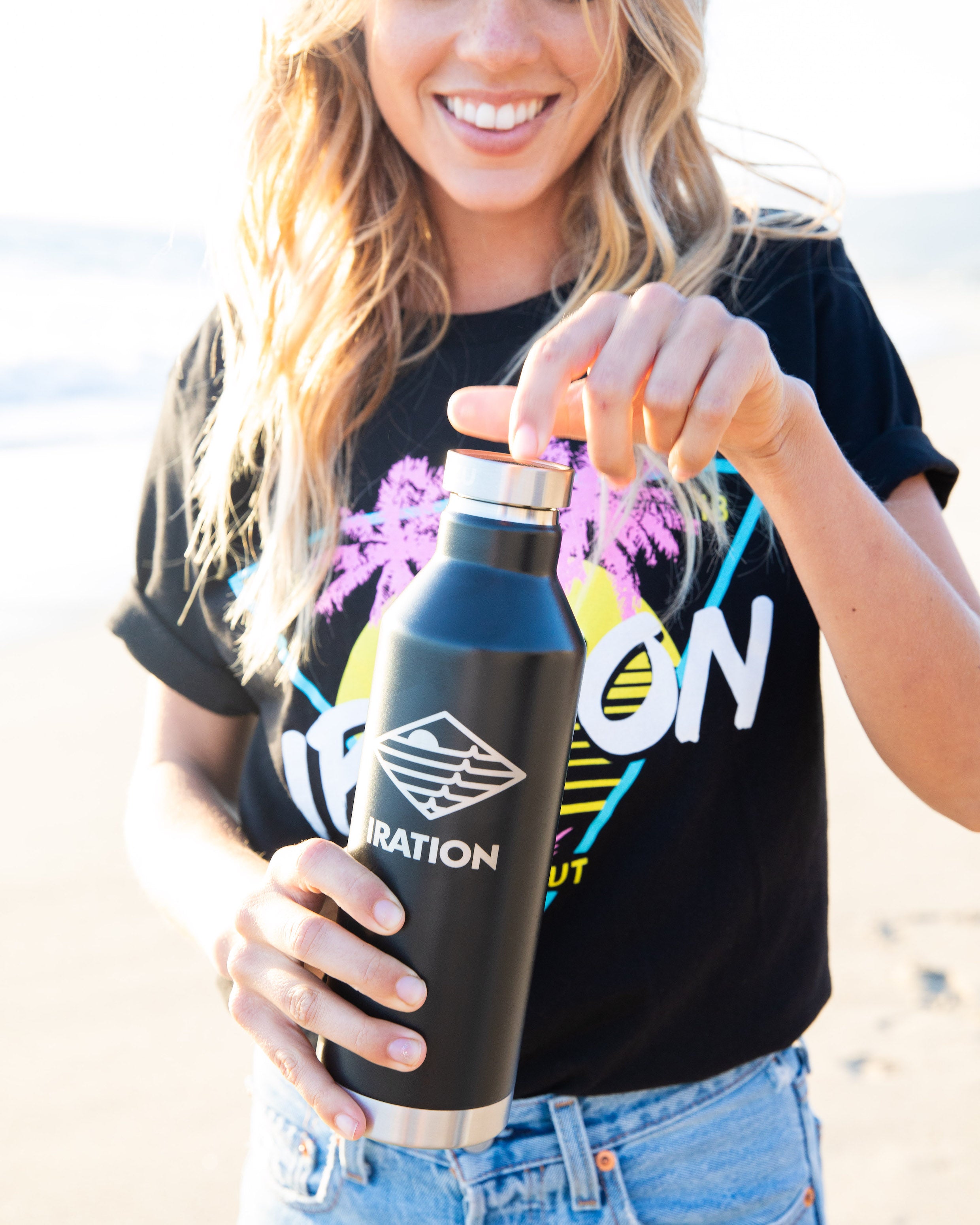 IRATION | 26 oz Insulated Wide Mouth Stainless Steel Bottle