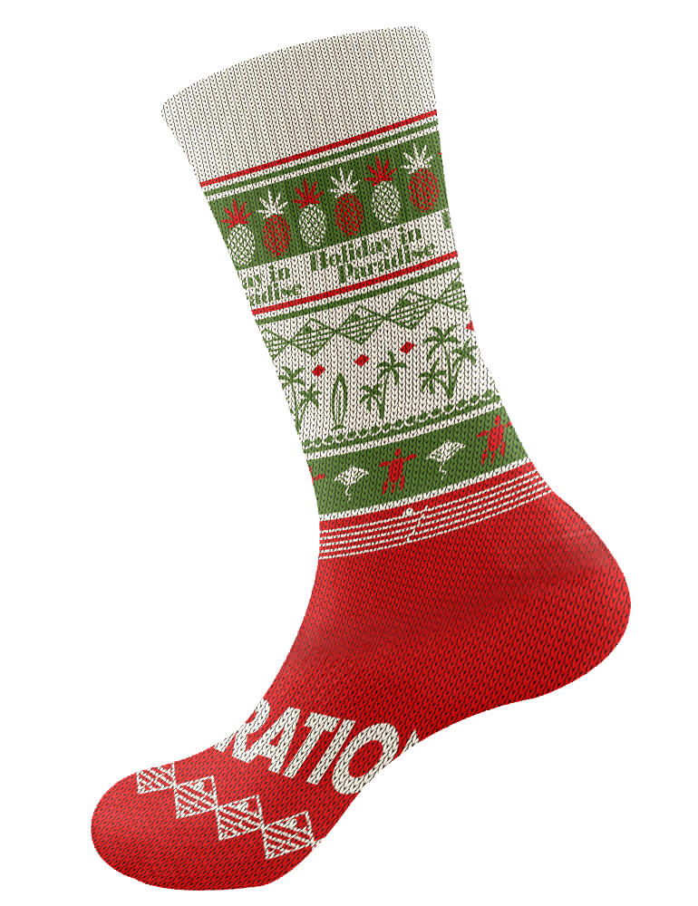 Holiday In Paradise Knit Socks