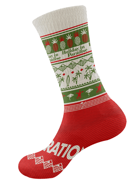 Holiday In Paradise Knit Socks